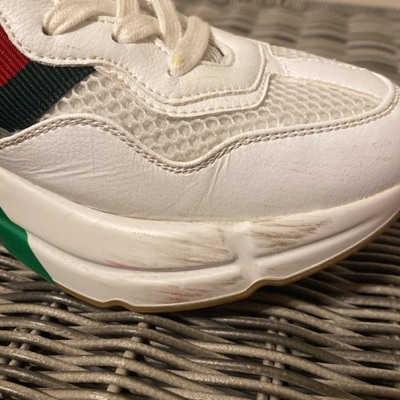 Gucci Womens lavaredo eco mesh web rhyton reflective size 9 worn 5x - Picture 15 of 15